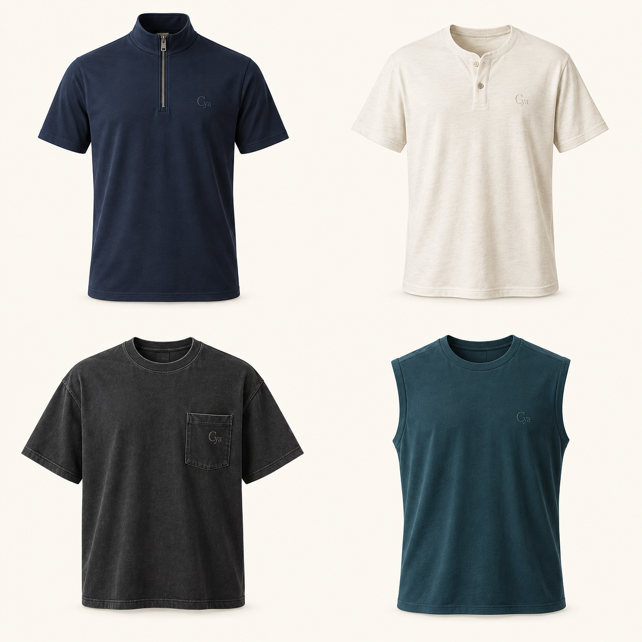 Offset Pocket Tee — product concept